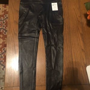 Faux leather ankle length Spanx